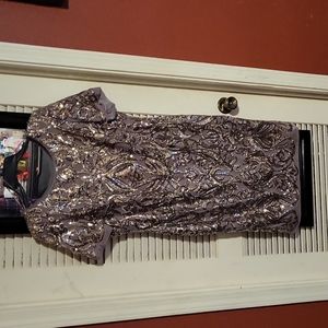 Gold sequins dress